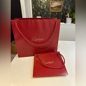 Cartier Luxurious Red Bag Duo